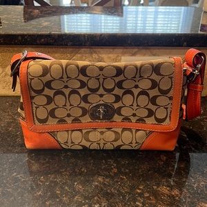 Coach coral handbag